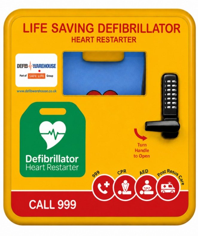 Community Defibrillator provided by Congleton Lions Community Defibrillator provided by Congleton Lions