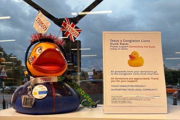 Tesco's Congleton supporting the Duck Race
